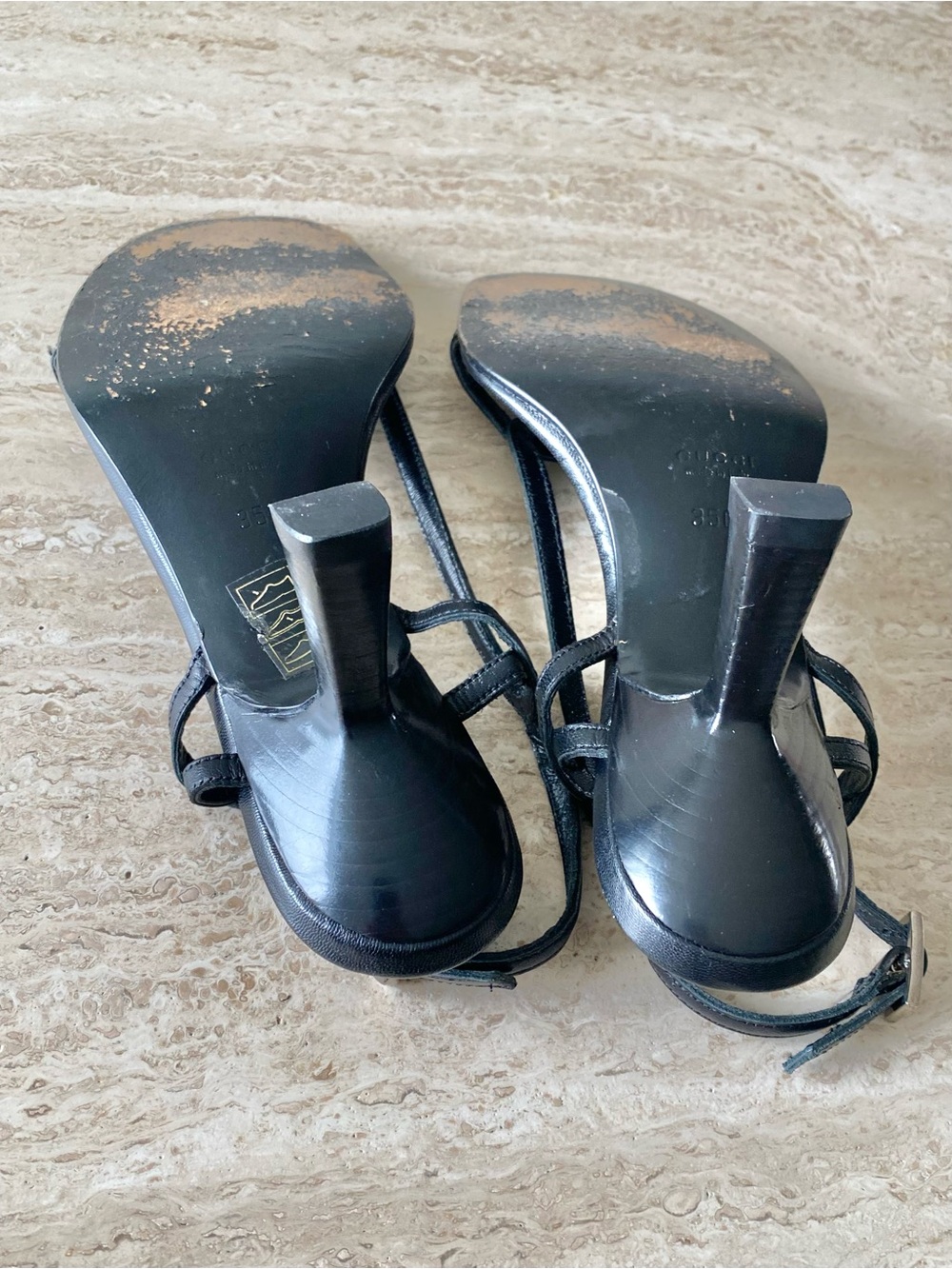 Vintage Gucci Tom Ford-era Twist Slingback Sandal Heels - Picture 9 of 12